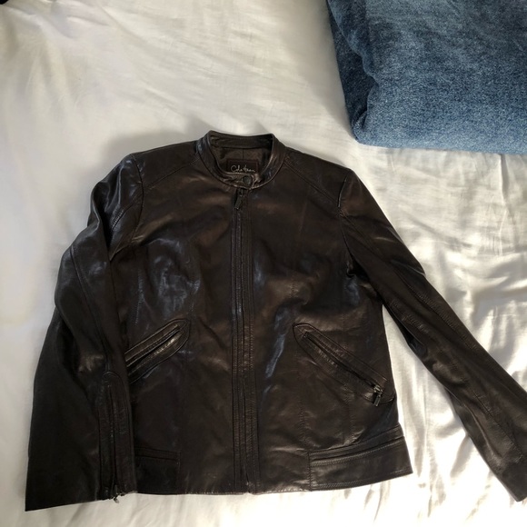 Coke Haan Leather Jacket - Picture 5 of 6